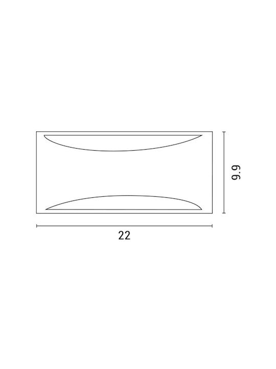 Eurolamp Wasserdicht Wandmontierte Deckenleuchte für den Außenbereich IP54 E27 Gray