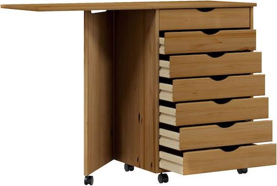 Бюро Moss от Масивно Дърво Медно Кафяво 105.5x39x74.5см