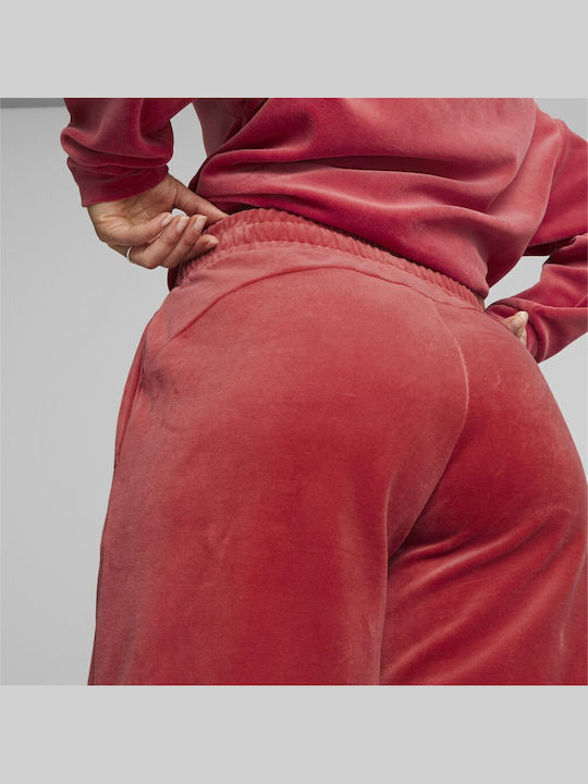 Jogginghose Samt Rot