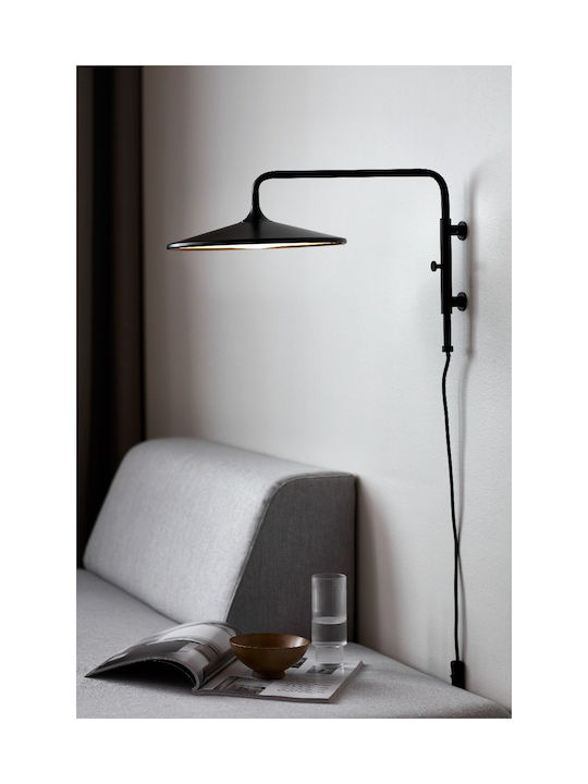 Nordlux Balance Модерен Осветително тяло За стена С щепсел с вграден LED Черен 30x31см.