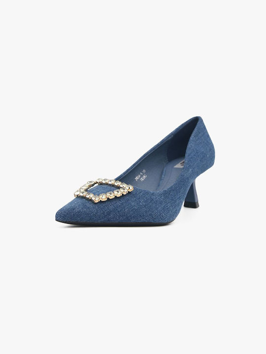 Joya Pointed Toe Blue Heels