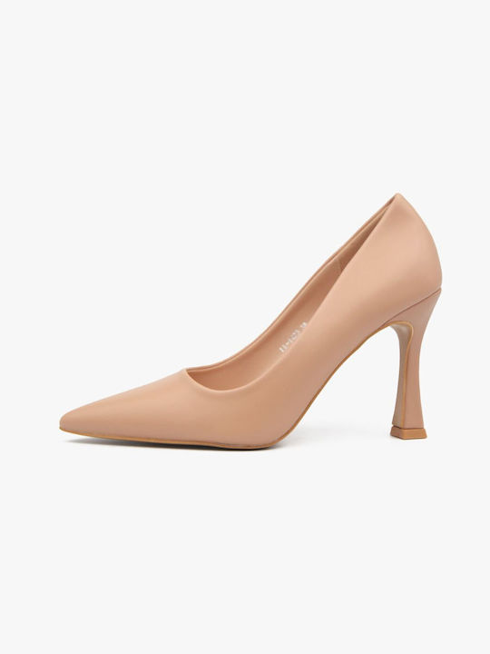 Joya Pointed Toe Beige Heels