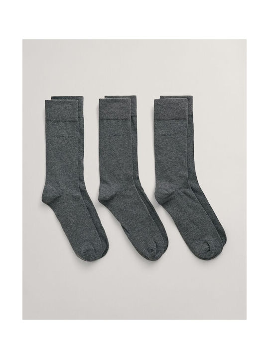 Gant Herren Einfarbige Socken Gray 3Pack