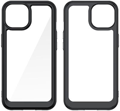 Hurtel Outer Space Silicone Back Cover Durable Transparent (iPhone 15)