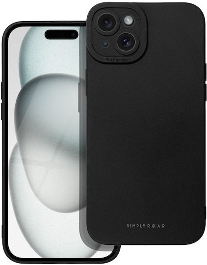 Roar Luna Back Cover Silicone Durable Magnetic Black (iPhone 15 Plus)