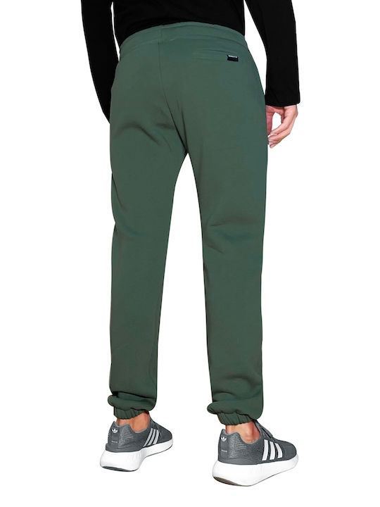 3Guys Men's Sweatpants with Rubber Green