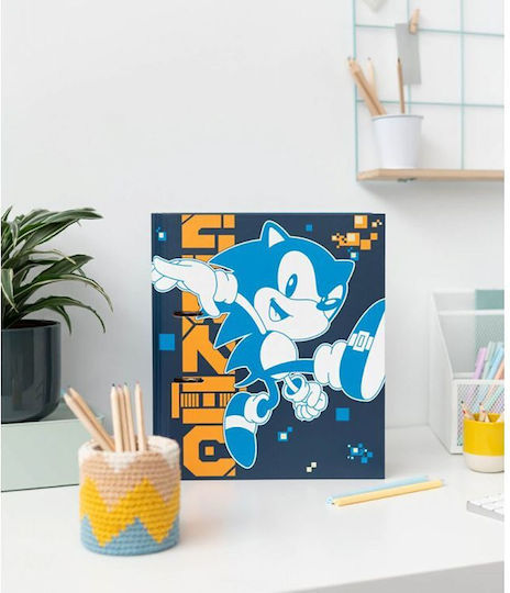 Grupo Erik Ντοσιέ με 2 Κρίκους για Χαρτί A4 Πολύχρωμο Sonic the Hedgehog