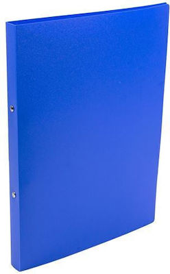 Groovy Clipboard with 4 Rings Blue 1pcs