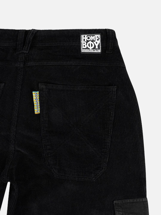 Homeboy Men's Trousers Cargo in Baggy Line Black