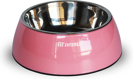 Pet Interest Deluxe Dual Kunststoff Futter- & Wasserschale für Hund & Katze 200ml Verschiedene Farben
