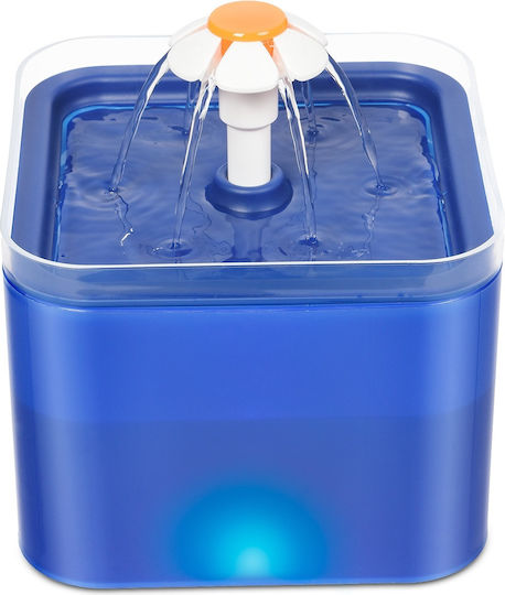 Pet Interest Pet Water Flower Automatic Plastic Waterer / Fountain for Dog & Cat 2lt in Green Color