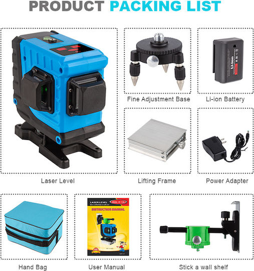 Noyafa Self-leveling Linear Laser Level Green Beam