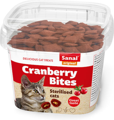 Sanal Cranberry & Chicken Bites Λιχουδιές Σνακ Γάτας 75gr