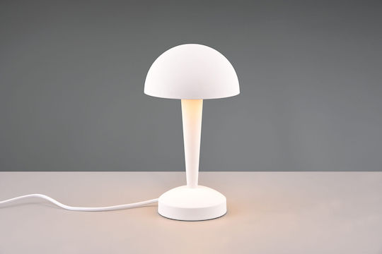 Trio Lighting Μεταλλικό Πορτατίφ για Ντουί E14 LED με Λευκό Καπέλο και Βάση