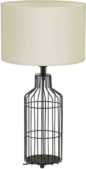 Eglo Metal Table Lamp with Black Shade and Base