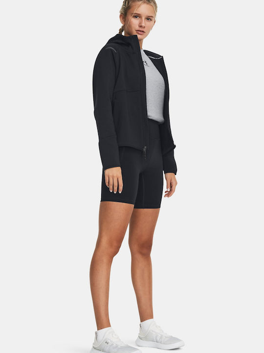 Unstoppable Long Women's Sweatshirt Jacket Black