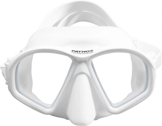 Pathos Silicone Diving Mask Micro White