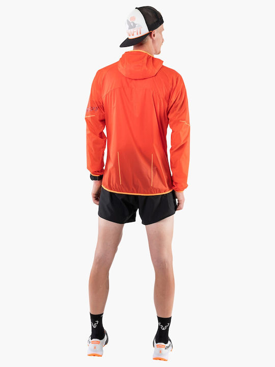 Dynafit Herren Winter Jacke Lässig Winddicht Orange