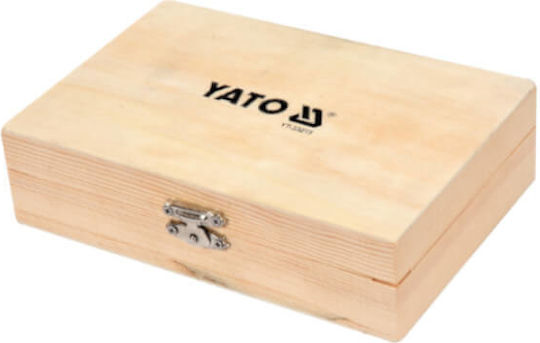 Yato Set of 5 Drills with Cylindrical Shank for Wood, Glass and Tiles