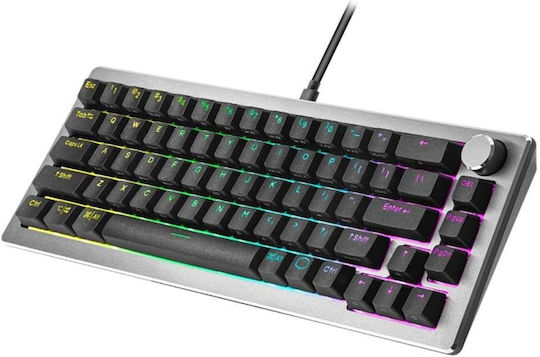 CoolerMaster CK720 Gaming Μηχανικό Πληκτρολόγιο 65% με Kailh Box Red διακόπτες και RGB φωτισμό (Αγγλικό US) Space Grey