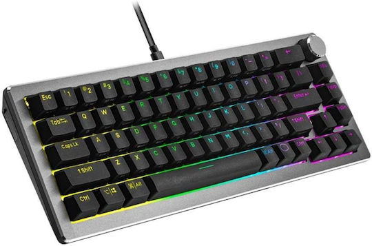 CoolerMaster CK720 Gaming Μηχανικό Πληκτρολόγιο 65% με Kailh Box Red διακόπτες και RGB φωτισμό (Αγγλικό US) Space Grey