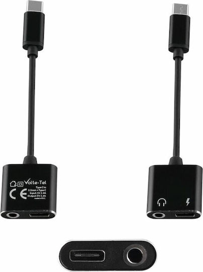 Volte-Tel Converter USB-C Male to 3.5mm Female 1 Piece