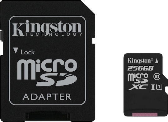 Kingston Canvas Select microSDXC 256GB Class 10 U1 UHS-I with Adapter