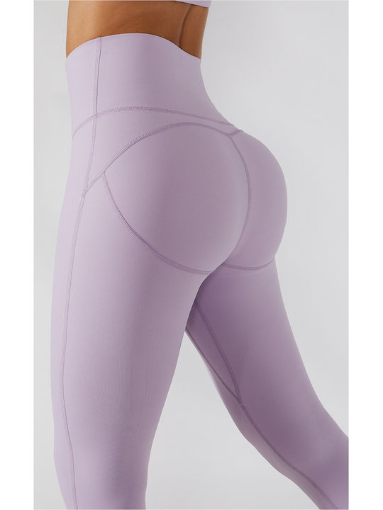 Pilar Training Women's Long High Waist Purple Leggings
