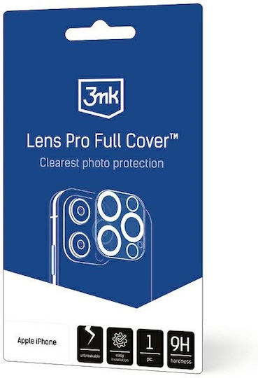 3MK Lens Pro Full Cover Протектор за камера Закалено стъкло Transparent за Apple iPhone 12.