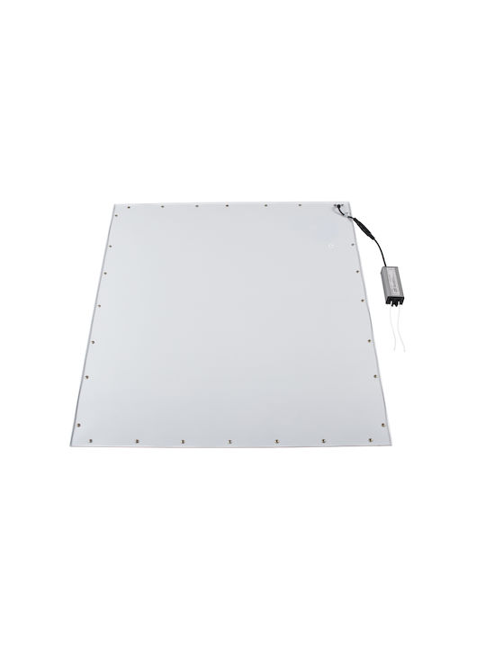 GloboStar Square Recessed LED Panel 40W with Natural White Light 4500K 60x60cm 2pcs