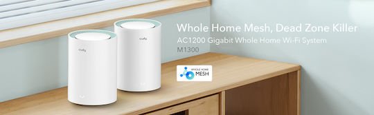 Cudy M1300 Zugangspunkt mit Mesh Wi‑Fi 5 Dualband (2,4 & 5 GHz) Dreifach-KIt