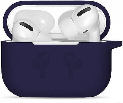 ObaStyle Case Silicone with Hook Dark Blue for Apple AirPods 3