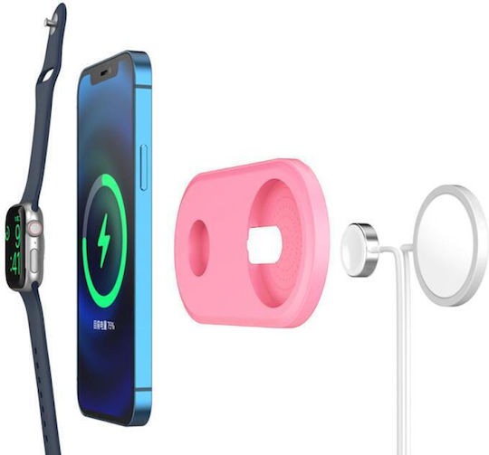 AHAstyle PT135 Βάση Φόρτισης MagSafe σε Ροζ χρώμα