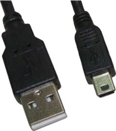 USB 2.0 Kabel USB-A-Stecker - Mini-USB-B-Stecker Schwarz 2m 04.001.0340