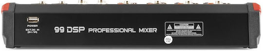 Vonyx VM-KG08 172.596 Analog Mixer 8 Channels with Phantom Power & 4 XLR Inputs & Bluetooth