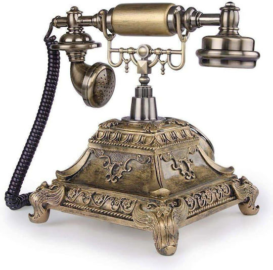 118A Retro Corded Phone Gold