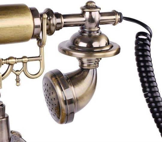 118A Retro Corded Phone Gold