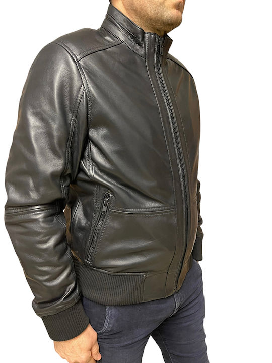 4503 Leather Jacket Biker Black