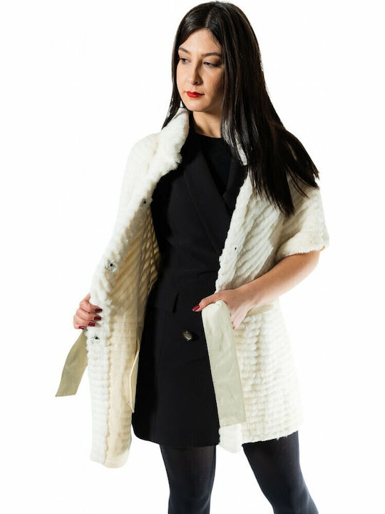 Women's Long Fur White