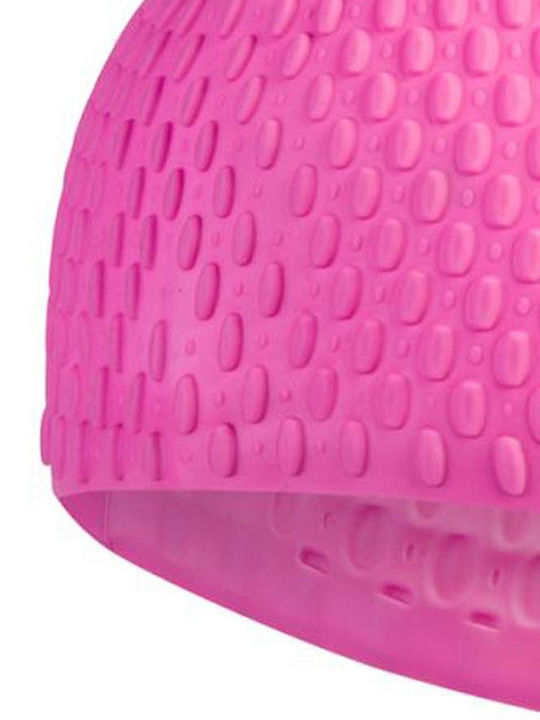 Speedo Bubble Cap Silicone Adults Swimming Cap Pink