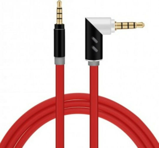 QIHANG Καλώδιο Ήχου TRRS 3.5mm male - 3.5mm male Λευκό 1.5m με Επίχρυσους Ακροδέκτες M06