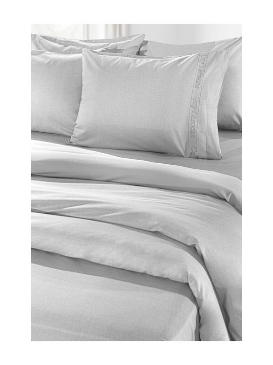 Guy Laroche Duvet Cover Cotton Queen 245x255 Color Plus Smoke