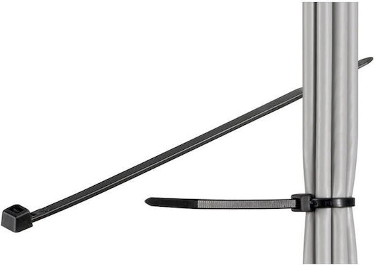 Techly Δεματικά Καλωδίων Πλαστικά 200mmx2.5mm σε Μαύρο χρώμα (100τμχ) (306370)