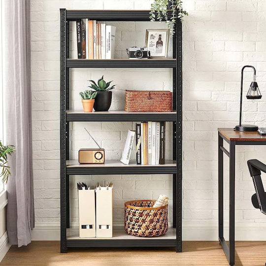 Songmics Ραφιέρα Dexion 75x30x150εκ. με 5 Ράφια Συνολικής Αντοχής 650kg