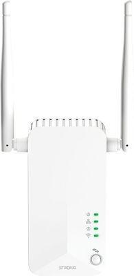 Strong Wi-Fi 600 Kit v2 Powerline Διπλό για Ασύρματη Σύνδεση Wi‑Fi 4 με Passthrough Πρίζα και 2 Θύρες Ethernet