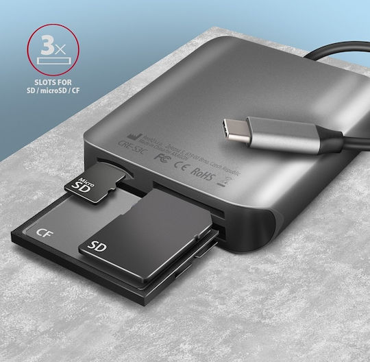 Axagon Card Reader Type-C για SD/microSD/CompactFlash