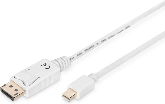 Digitus Cable DisplayPort male - mini DisplayPort male 2m (AK-340102-020-W)