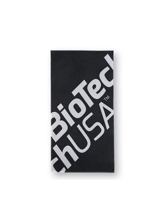 Biotech USA Cotton Black Gym Towel 100x50cm