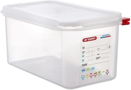 Araven Commercial Food Storage Container 1lt 17.6x10.8x10cm