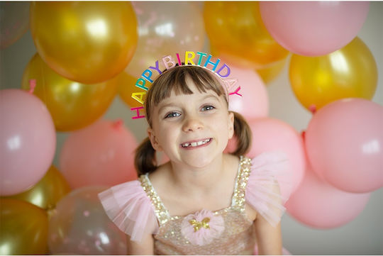 Great Pretenders Party Headband with Theme "Happy Birthday" from Metallic 89070